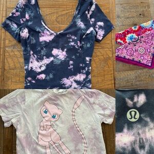 lululemon & Pokemon crop tops